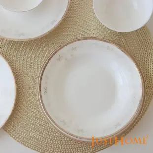 【Just Home】春雨花開高級骨瓷16件碗盤餐具組(骨瓷 碗 盤 餐具)