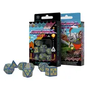 [Q Workshop] QWorkshop Arcade Dice Set 7pcs (Blue & Yellow)
