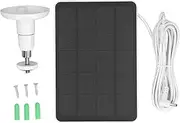 Solar Panel, IP65 Waterproof Efficient Portable Solar Powered Kit for Ring Cam Ring Stick Up Cam, Safe and Efficient, Ring Spotlight Camera Battery Ideal for Outdoor Use (CSP4W-DC-W)