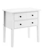[Sarantino] Sven Bedside Table Night Stand in White