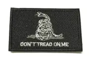 Don't Tread on me Flag Patch Embroidered Iron-on Badge DIY Applique