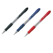 Pilot BPGP Super Grip Retractable Fine Pen 12pcs - Red
