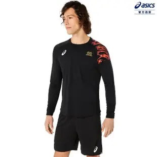 【asics 亞瑟士】長袖上衣 男款 排球 上衣(2051A345-002)