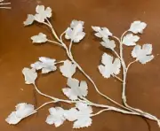 vintage millinery silk leaves 1940s hand wrapped 3stems made in Japan