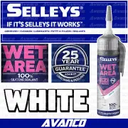 Selleys Wet Area EZi Press WHITE Silicone Sealant Waterproof Adhesive 100g