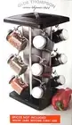 Olde Thompson Orbit Spice Rack 12 Glass Jars Holder Container Revolving Carousel