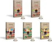 MUST Nespresso Compatible Coffee Capsules Variety Coffee Selection 50 (5 packs X 10 Pods) 100% Compostable Capsules, Made in Italy