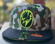 new with tags true Nike Penny Hardaway Camo Foamposite Snapback Hat Cap Black