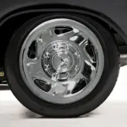Set of Four 16" Chrome ABS 5 Spoke Directional Hubcap Wheel Covers (Push-on)