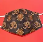 REUSABLE FACE MASK, NAMASTE - NAMSA - PRINT FACE MASK, UNISEX ADULT, 100%COTTON