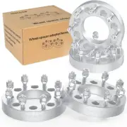 8x6.5 to 8x180 Wheel Spacers 1.5"(38mm) Bore 117mm with M14x1.5 Studs for Chevy