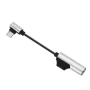 Type-C To 3.5mm And Charger 2 In 1 Headphone AUX Audio Jack USB C Cable Silver