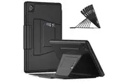WASSUP Samsung Galaxy Tab A8 10.5 inch Case Smart Magnetic Auto Sleep Cover with Card Holder & Multi-Angle Bracket-Black