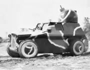 Anti-aircraft Tucker Tiger Tank invented for Army by Preston Tucke .. Old Photo