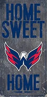 NHL Washington Capitals Unisex Washington Capitals Home Sweet Home, Team Color, 6 x 12