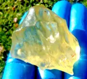 Libyan Desert Glass Meteorite Tektite impact specimen( 325 ct)Dimples Super AAA+