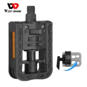 WEST BIKING Foldable Bicycle Pedals Mountain Bike Nylon Folding Pedals a Pair