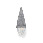 5 Pcs New Christmas Decorations Faceless Old Man Doll Wine Bottle Set Christmas Champagne Decoration Wine Bag Gift Bag gray