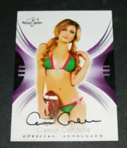 2015 Benchwarmer CASSIE CARDELLE Signature #45 Silver Foil Black Auto PLAYBOY
