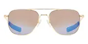 Randolph Engineering Aviator Polarized AF244 Men's Sunglasses Gold Size 55