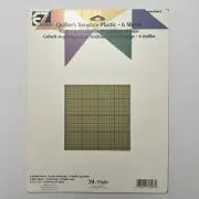 EZ Quilters Template Plastic 4 Sheets 2 Plain Sheets 2 Gridded Sheets