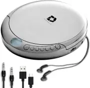 Jensen Portable CD Player Personal CD/MP3 Player + AM/FM Radio + with LCD Displa