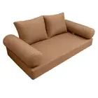 |SLIPCOVER ONLY|S1 Daybed Mattress Bolster Backrest Covers Knife Edge Twin AD104