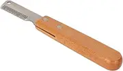 OKJHFD Pet Hair Removal Comb, Multi-Function to Remove Floating Hair, Dog Hair Removal Knife with Wooden Handle, Dog and Cat Grooming Accessories, Can Be Used to Remove and Prevent Tangled Fur