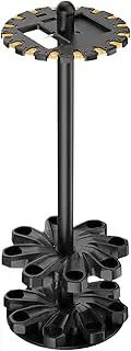 Fishing Rod Organizer, Rotating Floor Rack, Vertical Combo Stand, 33.27x11.81 Inches Multi Gear Storage Slots, Anti Slip Stable Base, Garage, Tackle Room, Angling Equipment Setup