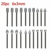 Ceramic Drill bits Tiles Marble Engraving Tools 20Pcs Diamond Burr Grinding