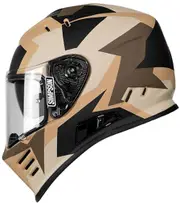 Simpson Venom Tank, full face helmet , color: Matt Beige/Brown/Black , size: M