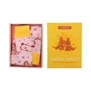 3PK Annabel Trends Boxed Novelty Comfortable Soft Socks One Size Zodiac Gemini