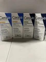 NEW! 4X! CeraVe AM/PM 2oz Facial Moisturizing Lotion w/Sunscreen Exp .26