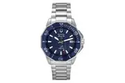 Bulova Marine Star Precisionist Stainless Steel Blue Dial Quartz Diver's 96B433 200M Men's Watch