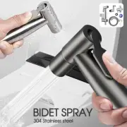 Bidet Spray for Toilet–Stainless Steel Handheld Shattaf Douche Kit with Diverter
