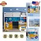 Premium Astronaut-Themed Bunk Bed Curtains - 45H for Imagination and Adventure
