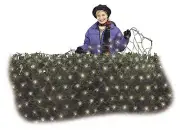 Holiday Wonderland 47893-88 Christmas LED Net Light, Micro, Cool White, 4 x