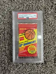 Fleer Hanes Michael Jordan Cards 2018-2019 30th Anniv, PSA 9! POP 2!! AUTO?!?!