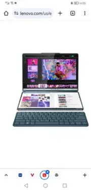 Lenovo Yoga Book 9i Intel Laptop, 13.3" Glass, Ultra 7 155U, Graphics