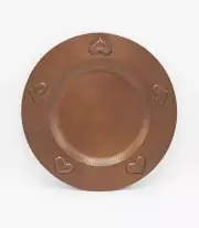 Hand-hammered Copper Stickley-style Heart Plaque