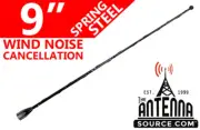 9" Black Spring Stainless AM/FM Antenna Mast Fits: 1984-1996 Jeep Wagoneer