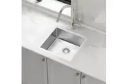 440x440mm Handmade Stainless Steel Undermount / Topmount Kitchen Laundry Sink with Waste