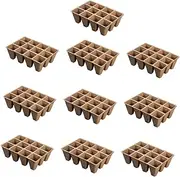 Totority 1set Nursery Pots for Gardening Planting Trays for Seedlings for Flowers Vegetables and Herbs Design for Root Transplanting 10pcs
