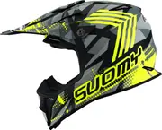 Suomy MX Speed Pro Sergeant, motocross helmet Mips , color: Matt Black/Grey/Light Grey/Neon-Yellow , size: XS