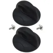 2pcs Pot Lid Knob Black Universal Pan Lid Top Holding Handles Replacement for...