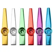 Set of 6 Colors Metal Kazoo Musical Inst ents Good Companion for A Guitar Ukulele Great Gift for K as shown