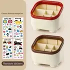 Large Capacity Stationery Storage Box Multi Grid Desktop Container Desktop