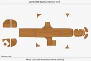 2024 Bayliner M18 Swim Platform Boat EVA Foam Pads Teak Deck Faux Flooring Mat