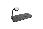 ZENS Dual+Watch Aluminium Magnetic Wireless Charger for Apple iPhone / Apple Watch / Apple AirPods Black