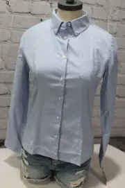 French Toast Girls School Uniform Oxford Blouse Size 16 Light Blue Long Sleeves